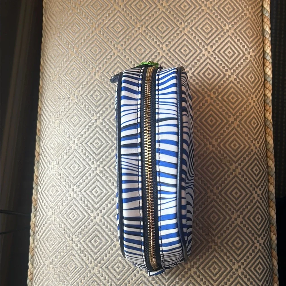 Vera Bradley make up bag Blue and White Striped Women's
